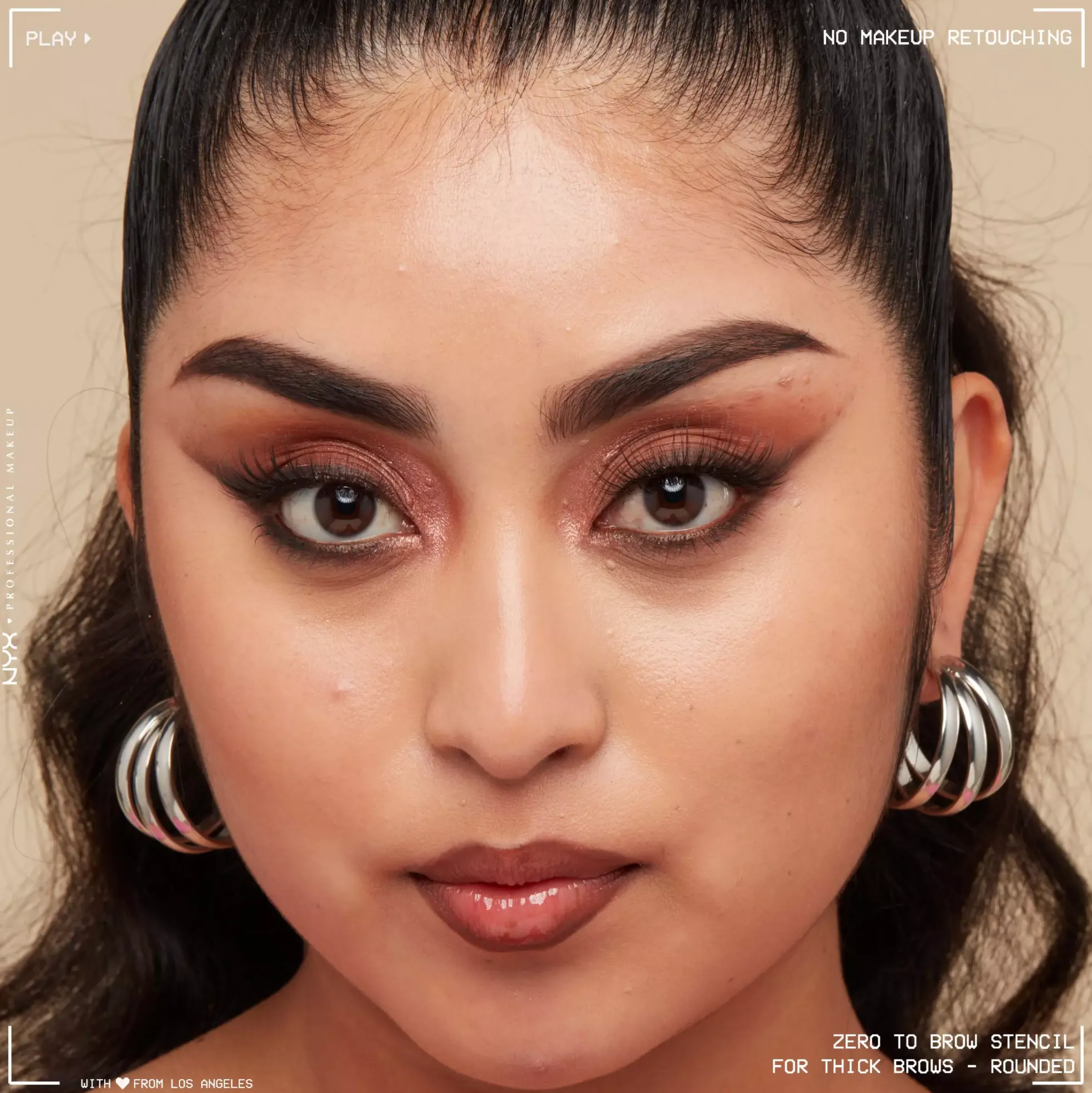 NYX PROFESSIONAL MAKEUP Zero to Brow Stencil Thick Brows