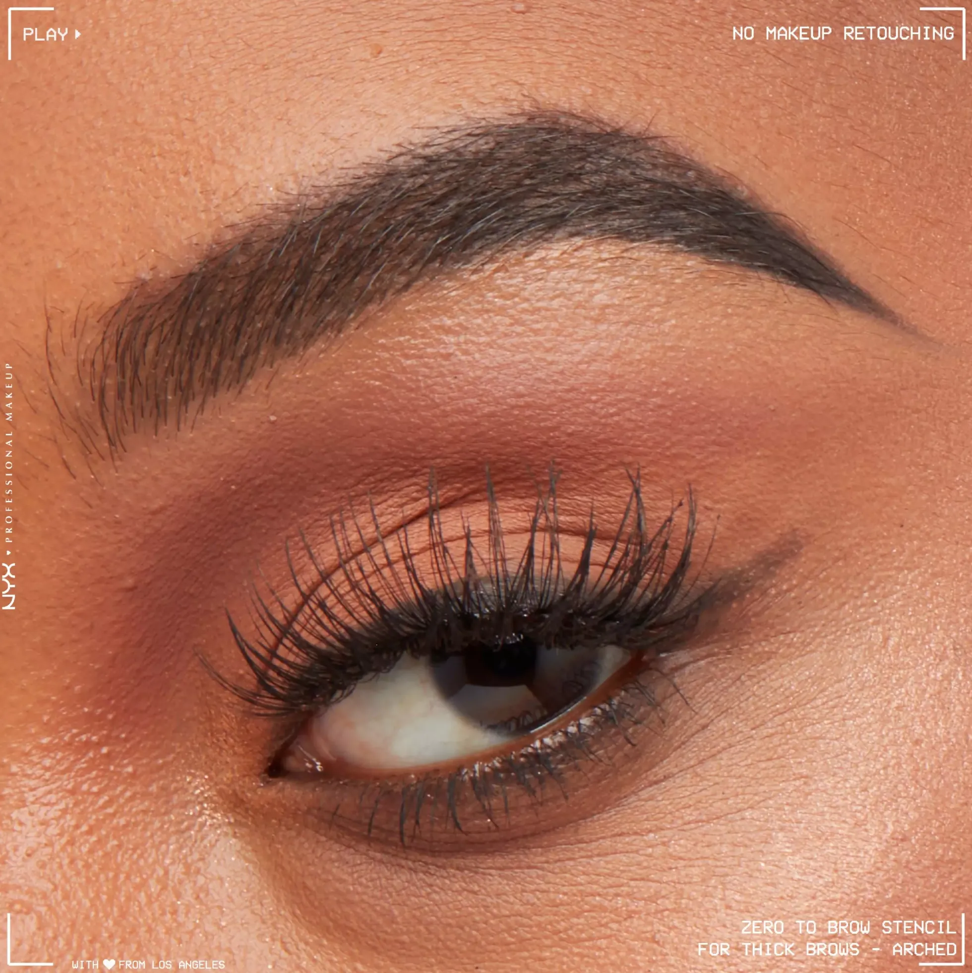 NYX PROFESSIONAL MAKEUP Zero to Brow Stencil Thick Brows