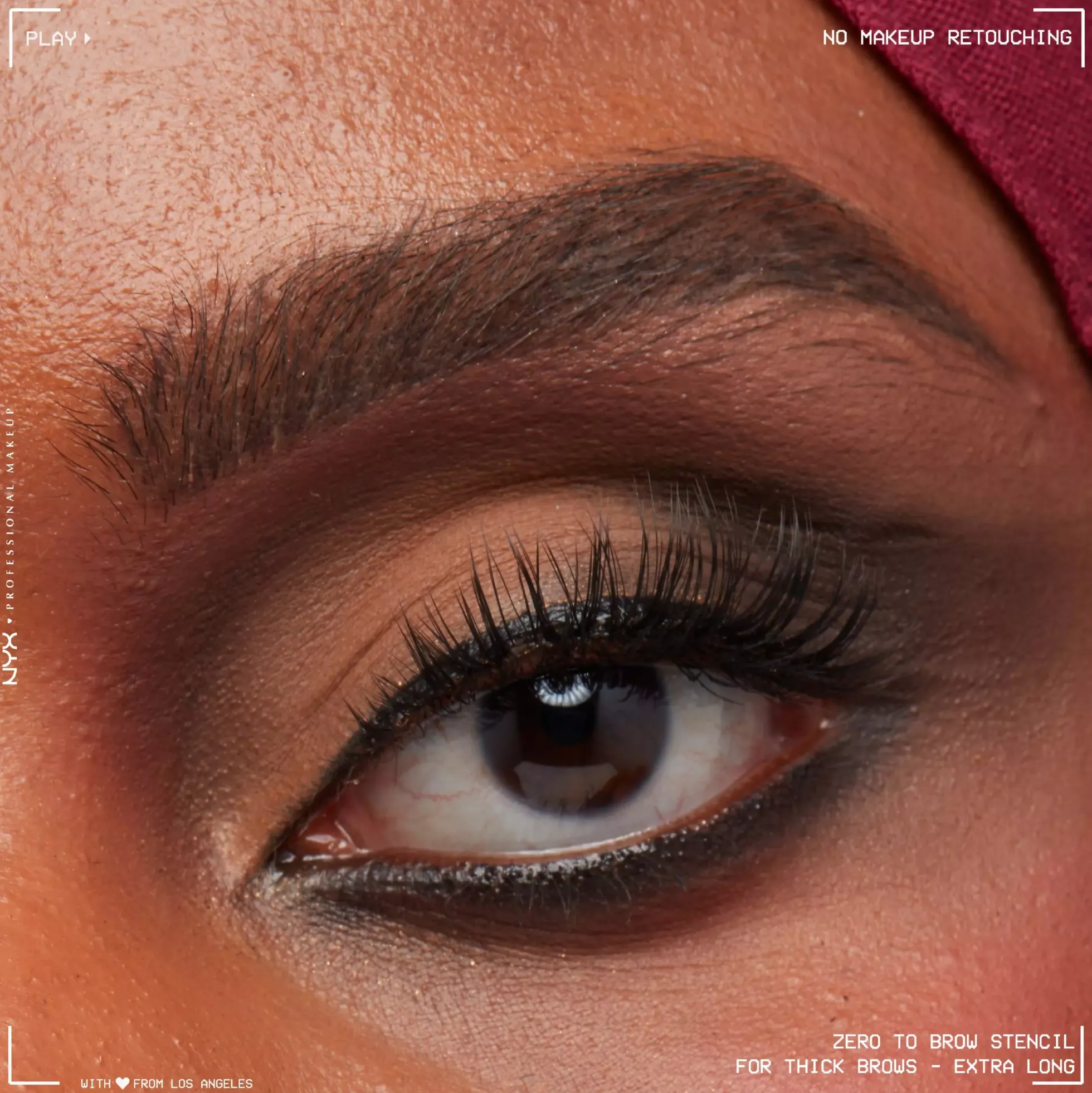 NYX PROFESSIONAL MAKEUP Zero to Brow Stencil Thick Brows