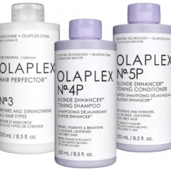 Olaplex Blonde Enhancer Bundle No.4P Shampoo 250 ml & No. 5P Conditioner 250 ml & No.3 250 ml