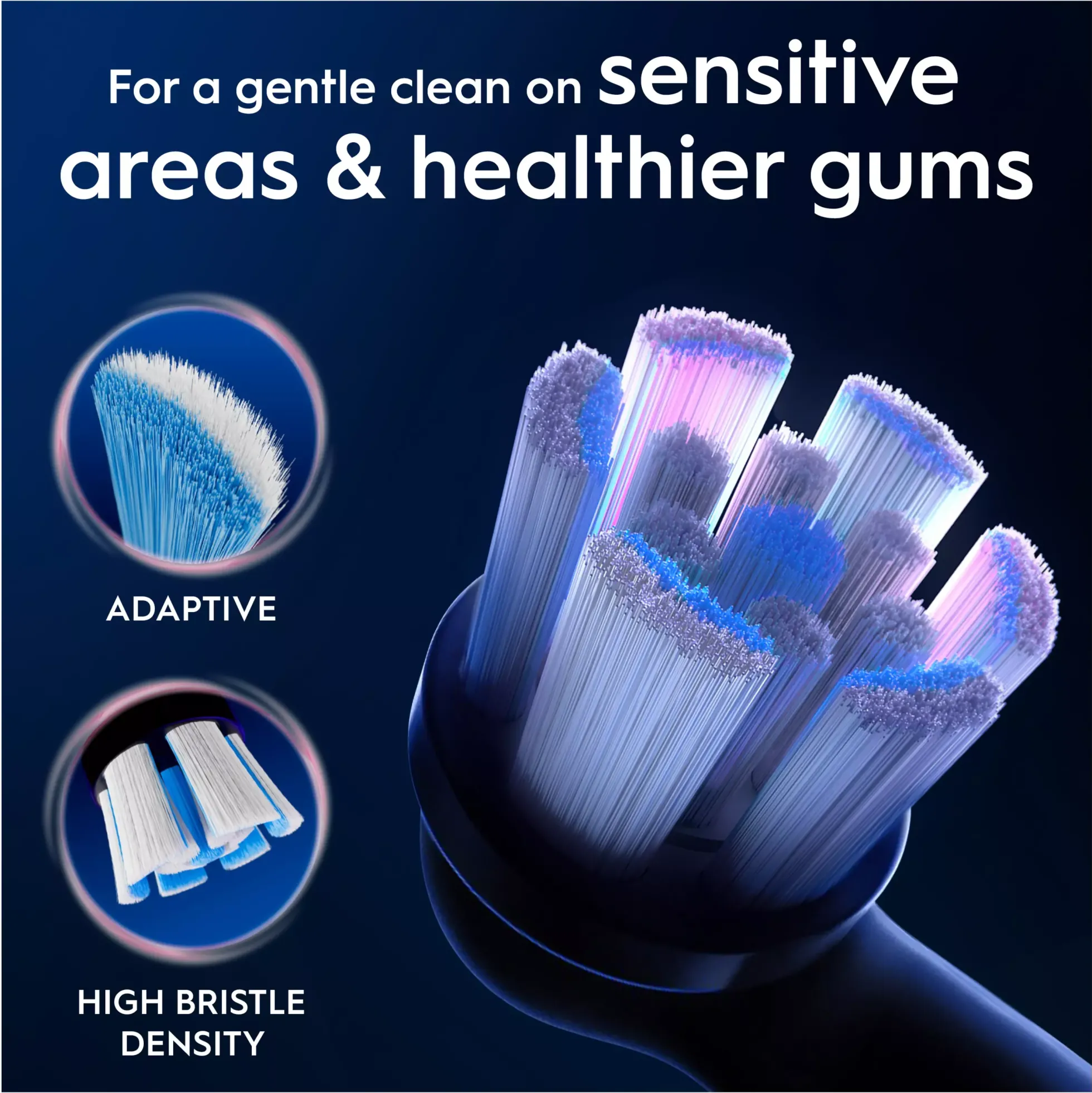 Oral B iO Gentle Care Toothbrush Heads Black 3 st
