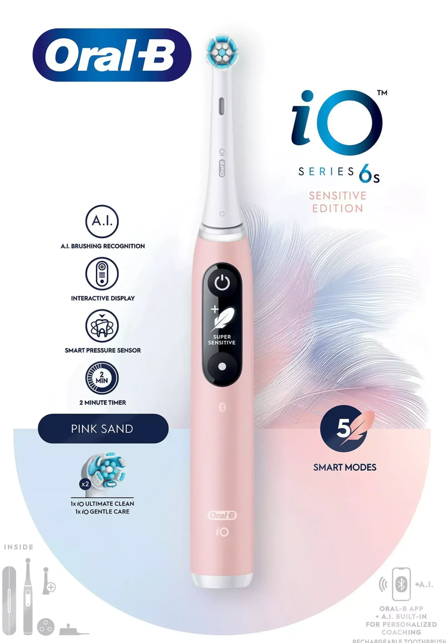 Oral B iO6S Pink Sand Sensitive