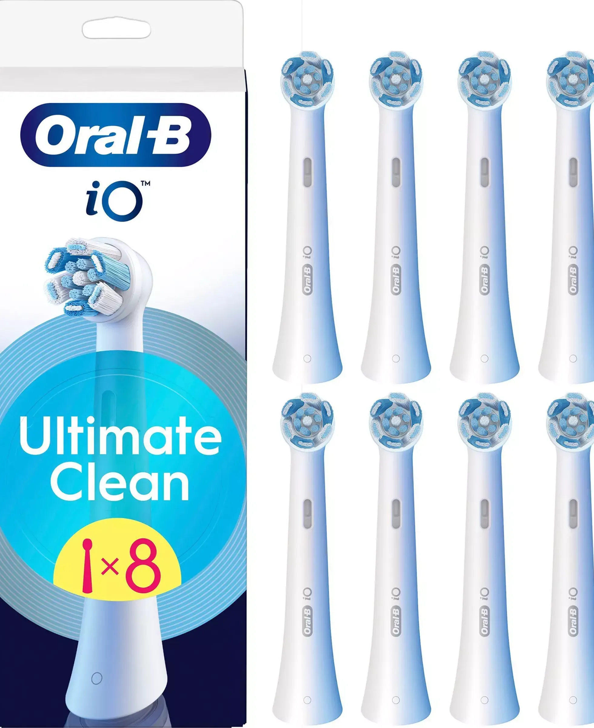 Oral B iO Ultimate Clean Toothbrush Heads White