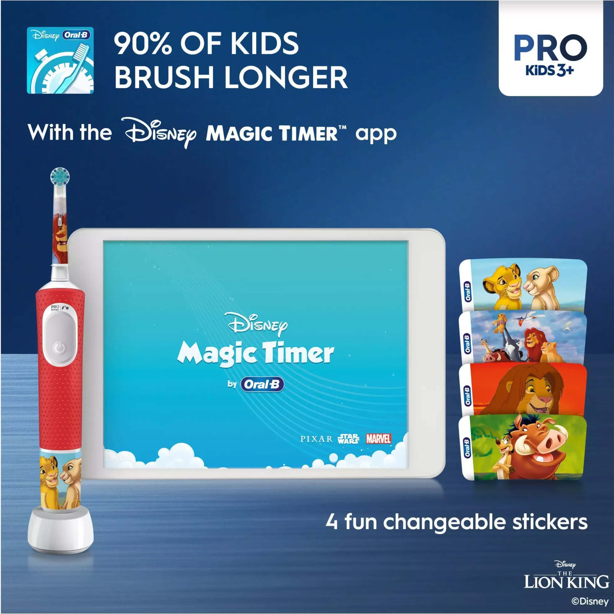 Oral B Pro Kids Electric Toothbrush 1 Brush head The Lion King