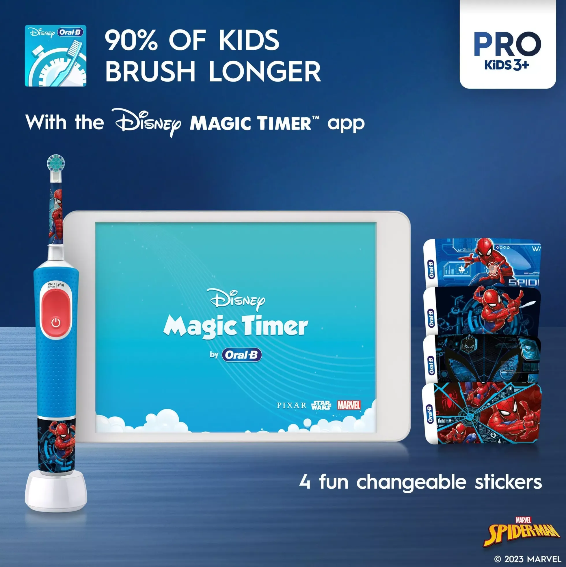 Oral B Pro Kids Electric Toothbrush 1 Brush head Marvel Spider-Man