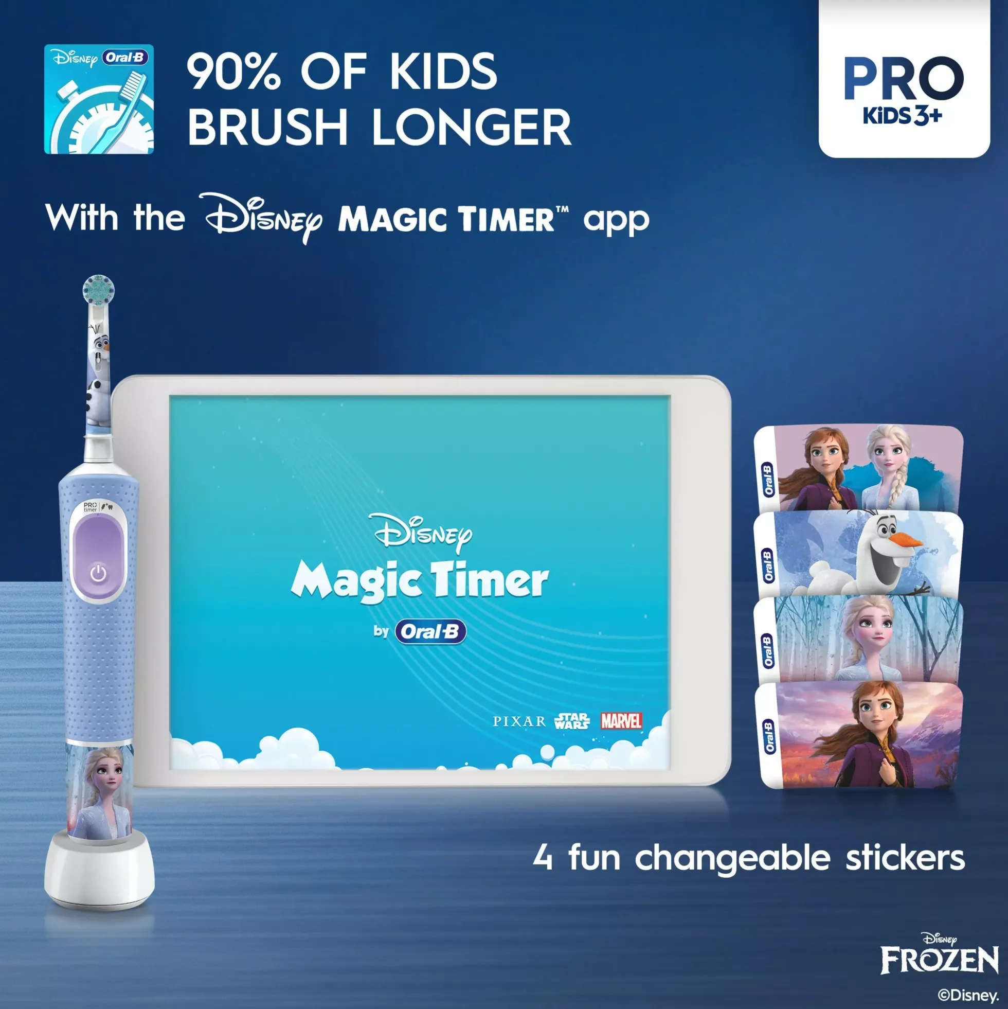 Oral B Pro Kids Electric Toothbrush 1 Brush head Disney Frozen