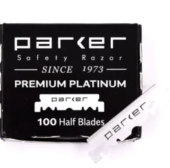 Parker Shaving Premium Platinum Half Blades for Barber Razors - 100 Ct. (1 x 100)