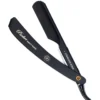 Parker Shaving PTABK Adjustable Push w. 3 blade option Metal Black Barber/Straight Razor