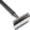 Parker Shaving 78R Gunmetal- Unisex Textured Long Handle Three piece Safety Razor