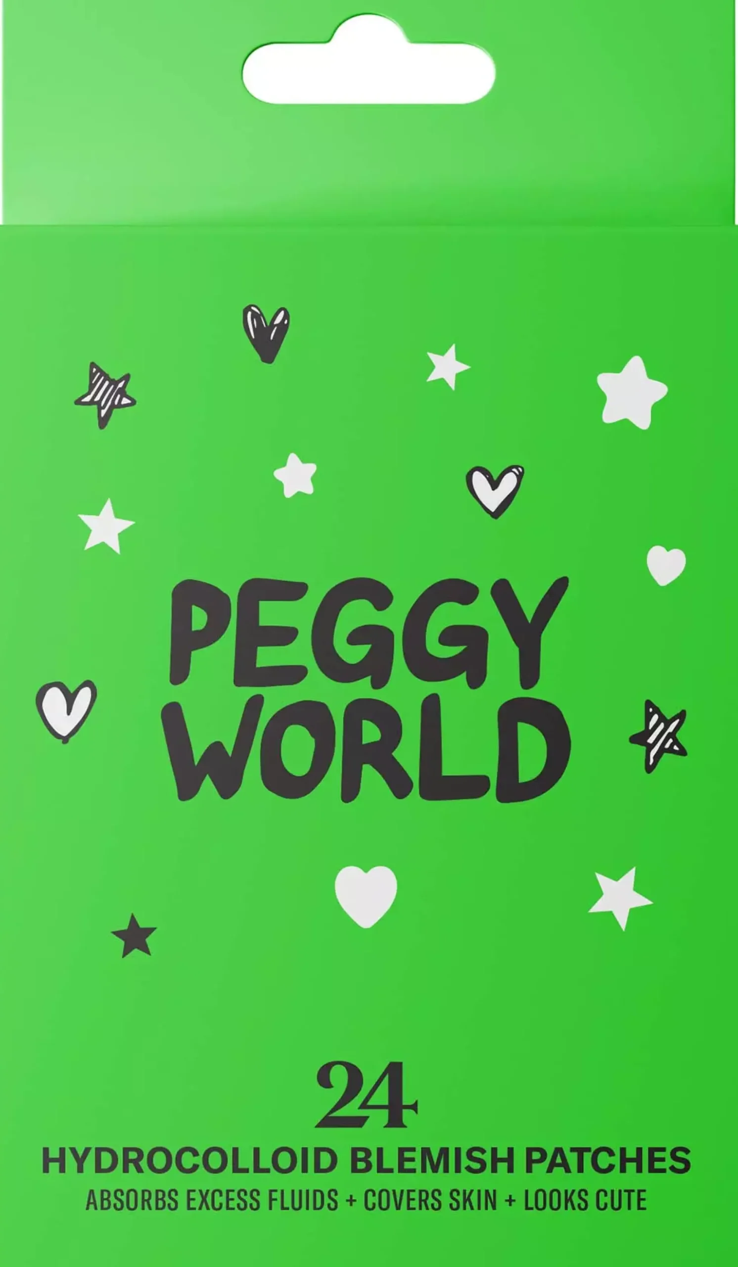 Peggy World Blemish Patches Stars and Hearts Lime Green