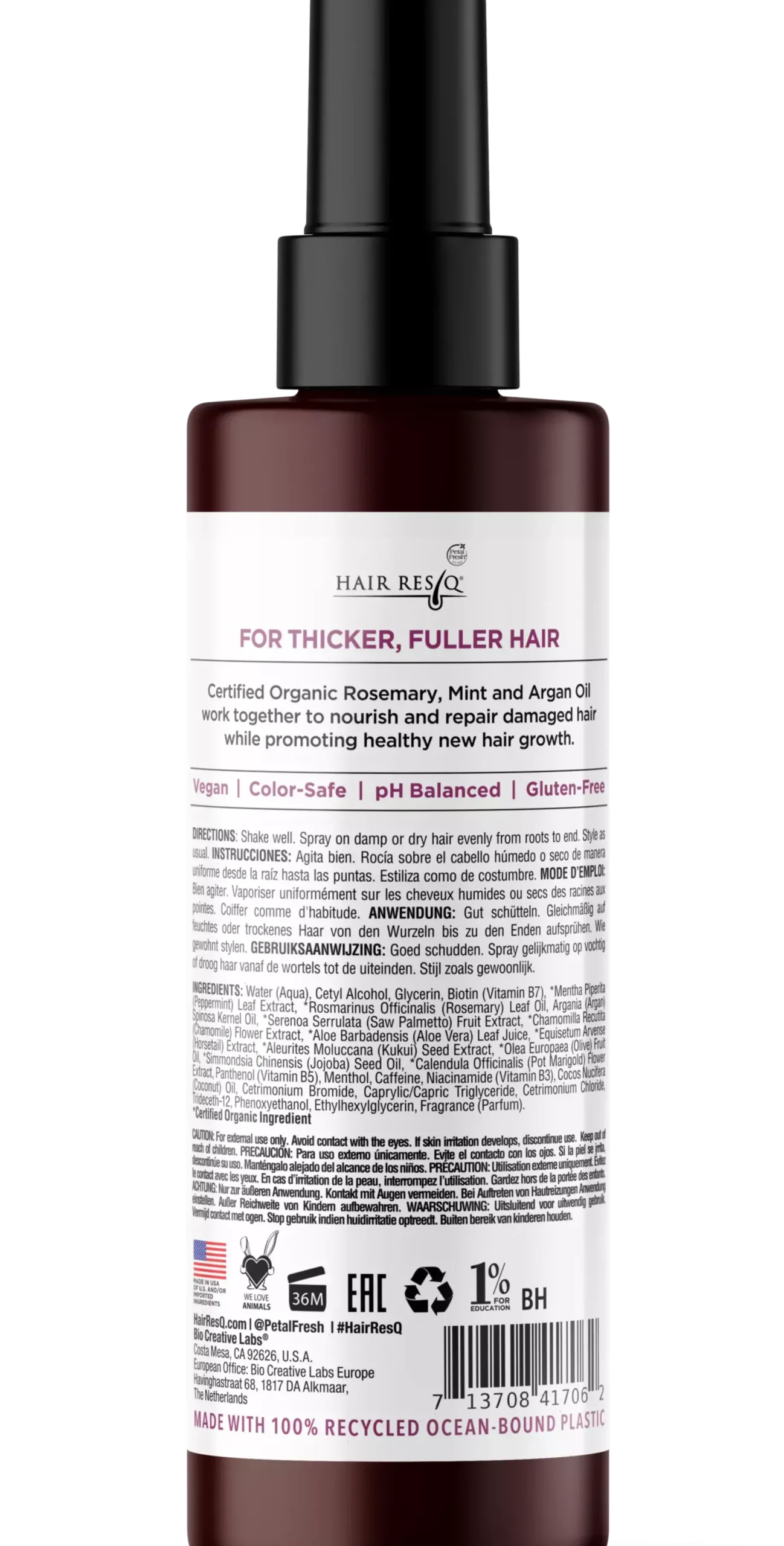 Petal FreshHair ResQ Thickening + Damage Repair Treatment Spray 147 ml