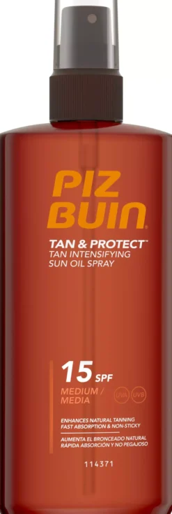 Piz BuinTan & Protect Tan Intensifying Sun Oil Spray SPF15 150 ml