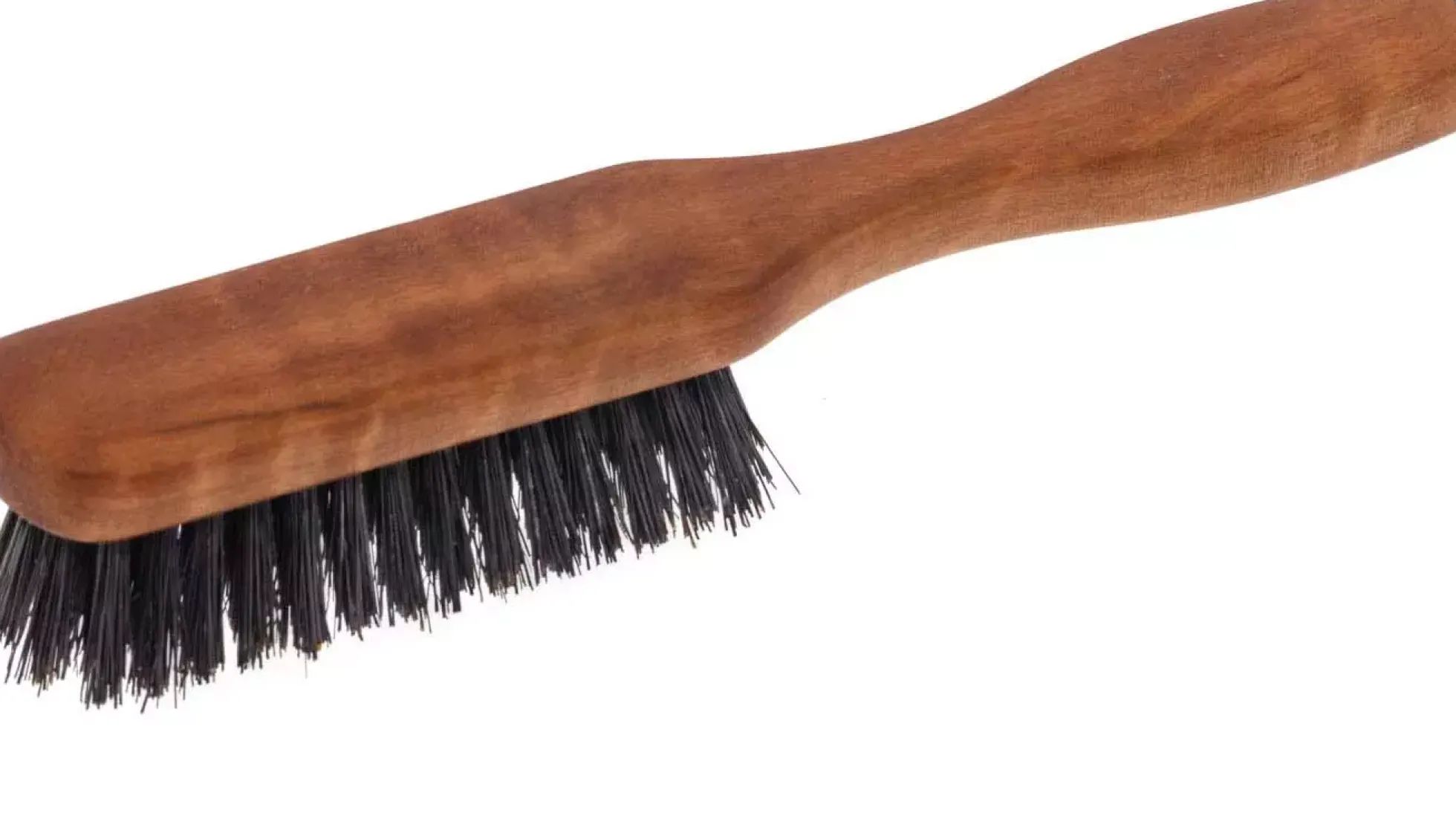Quintus MMXV Beard Brush Pearwood with Handle Wild Boar Bristles