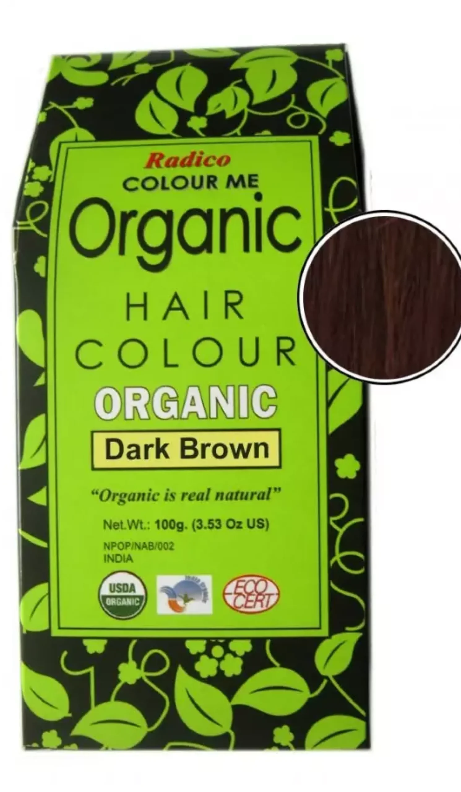 Radico Colour Me Organic Dark Brown Dark Brown