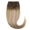 Rapunzel of Sweden Classic Clip-ins Straight / Light Volume / 3 pieces 30 cm Dark Ashy Blonde Balayage B2.6/10.7