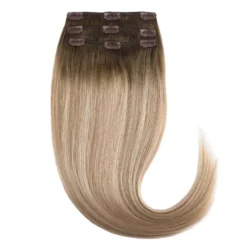 Rapunzel of Sweden Classic Clip-ins Straight / Light Volume / 3 pieces 30 cm Dark Ashy Blonde Balayage B2.6/10.7