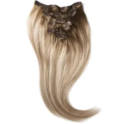 Rapunzel of Sweden Classic Clip-ins Straight / Medium Volume / 7 pieces 50 cm Dark Ashy Blonde Balayage B2.6/10.7