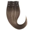 Rapunzel of Sweden Classic Clip-ins Straight / Light Volume / 3 pieces 40 cm Hazelnut Caramel Balayage B2.3/5.0
