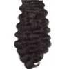 Rapunzel of Sweden Classic Clip-ins Beach Wave / Medium Volume / 7 pieces 60 cm 1.2 Black Brown