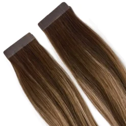 Rapunzel of SwedenClassic 4 Premium Tape Extensions Straight / Classic Tape 4 cm / 8 pieces 40 cm Hazelnut Caramel Balayage B2.3/5.0