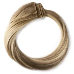Rapunzel of Sweden Premium Tape Extensions Straight / Seamless Tape 4 cm / 8 pieces 50 cm Dark Ashy Blonde Balayage B2.6/10.7