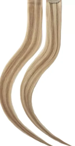 Rapunzel of Sweden Single Invisible Clip-ins Straight / 2 pieces 40 cm M7.3/10.8 Cendre Ash Blonde Mix