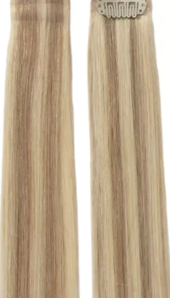 Rapunzel of Sweden Single Invisible Clip-ins Straight / 2 pieces 40 cm M7.3/10.8 Cendre Ash Blonde Mix