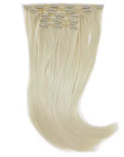 Rapunzel of Sweden Vegan Clip-ins Straight / Medium Volume / 5 pieces 50 cm 10.10 Platinum Blonde