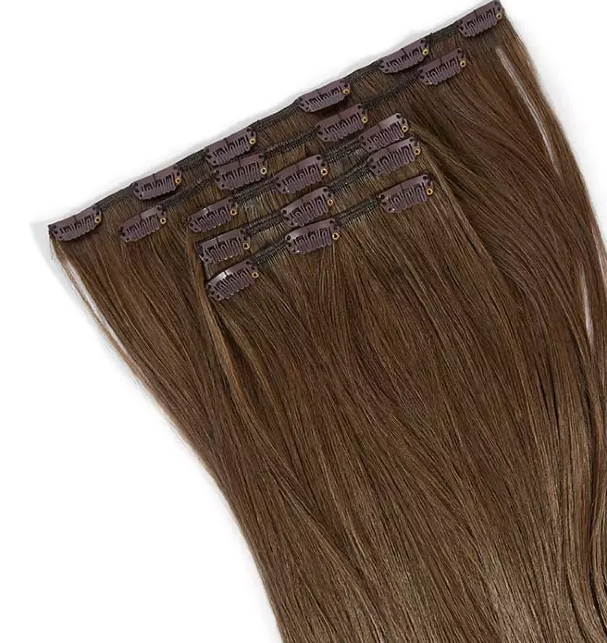 Rapunzel of Sweden Vegan Clip-ins Straight / Medium Volume / 5 pieces50 cm 5.0 Brown