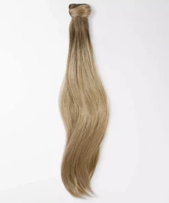Rapunzel of Sweden Vegan Ponytail Straight / Clip-in / Medium Volume 50 cm Brown Ash Blonde Balayage B5.1/7.3