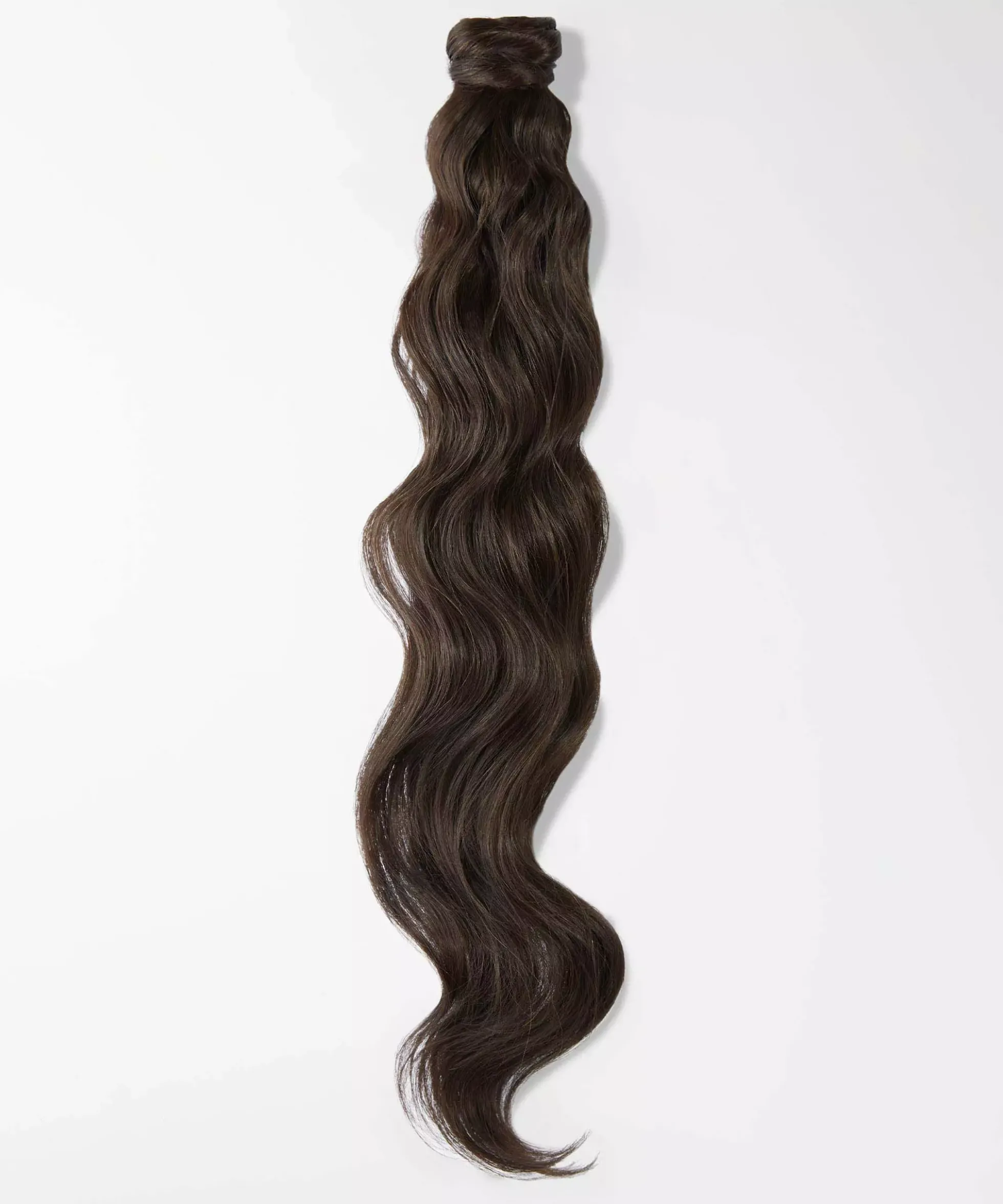 Rapunzel of Sweden Vegan Ponytail Beach Wave / Clip-in / Medium Volume 50 cm 2.3 Chocolate Brown