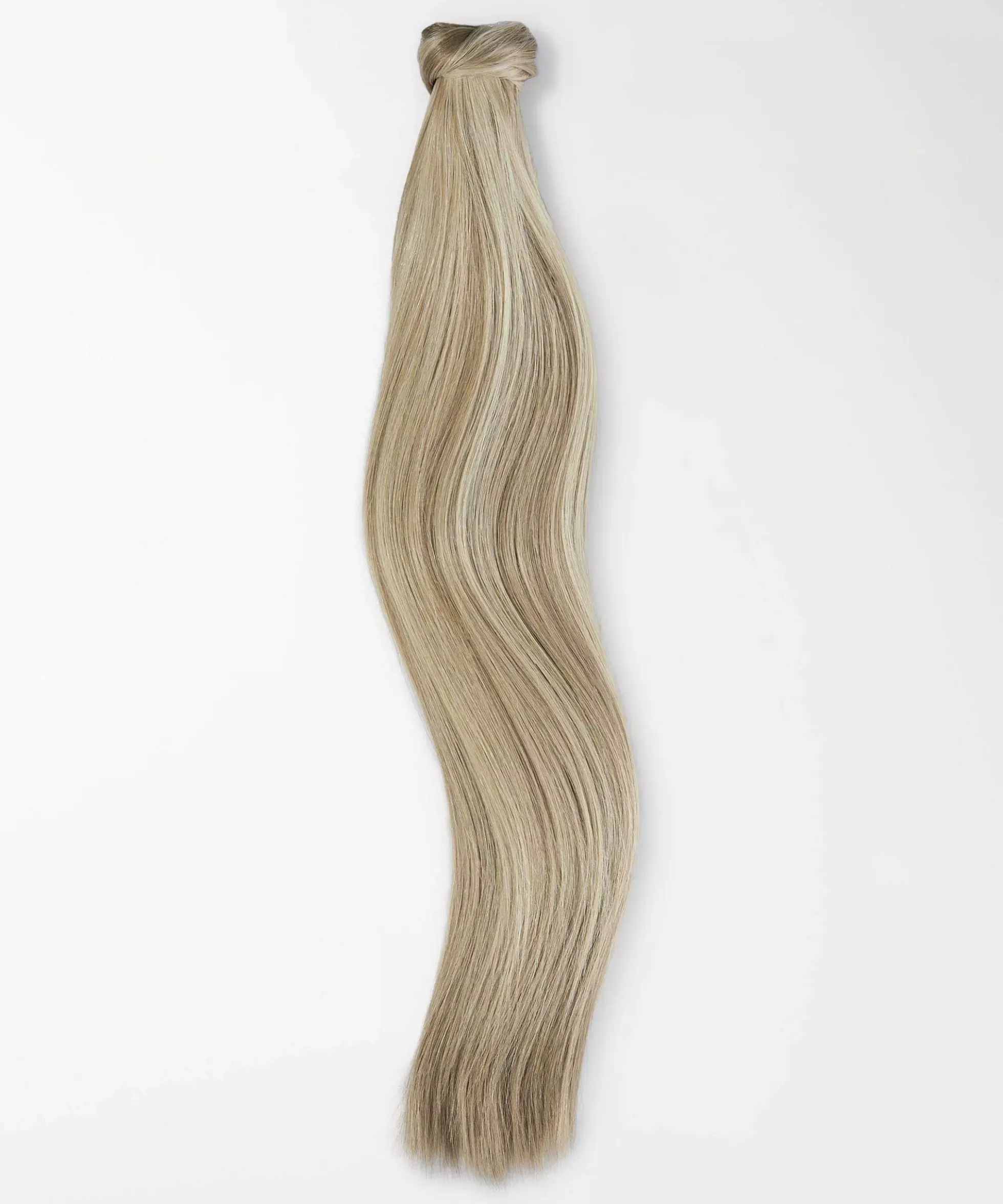Rapunzel of Sweden Vegan Ponytail Straight / Clip-in / Medium Volume 50 cm M7.3/10.8 Cendre Ash Blonde Mix