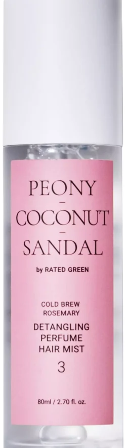 Rated Green Detangling Perfume Hair Mist 3 Peony-Coconut-Sandal 80 ml