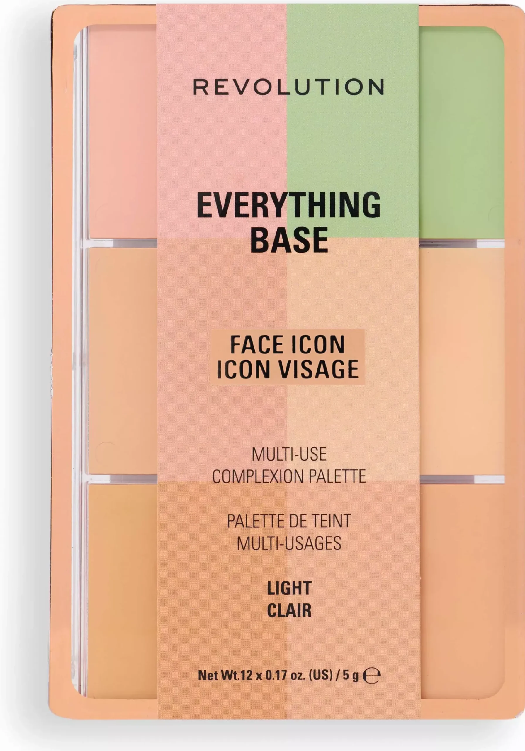 Revolution Beauty London Everything Base Face Icon Complexion Palette Light