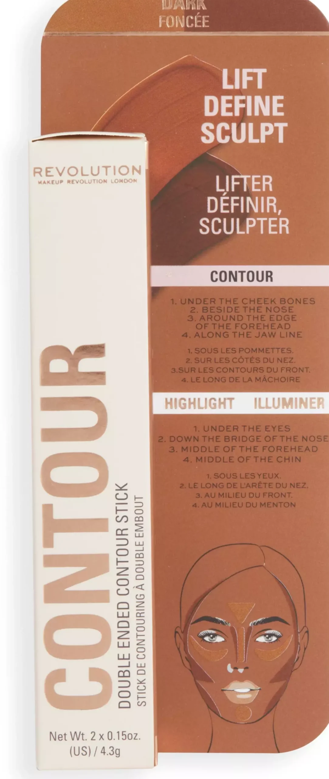 Revolution Beauty London Fast Base Contour Stick Medium