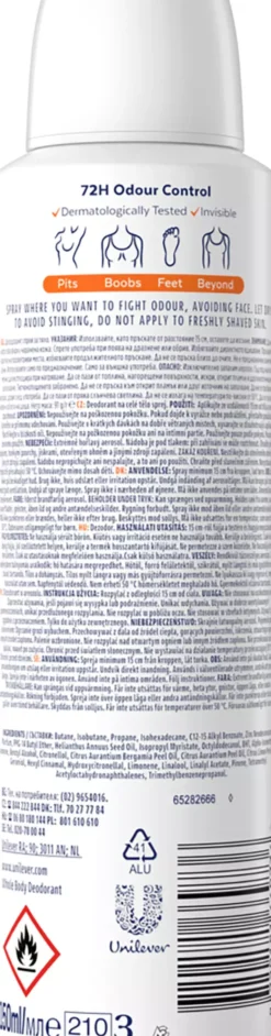 Rexona Whole Body Deo Fresh Citrus Spray 150 ml