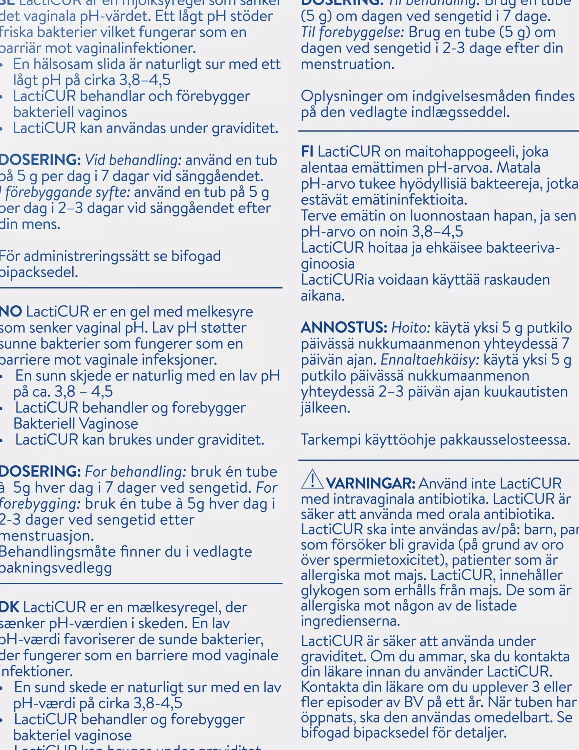 RFSU LactiCUR 7 st