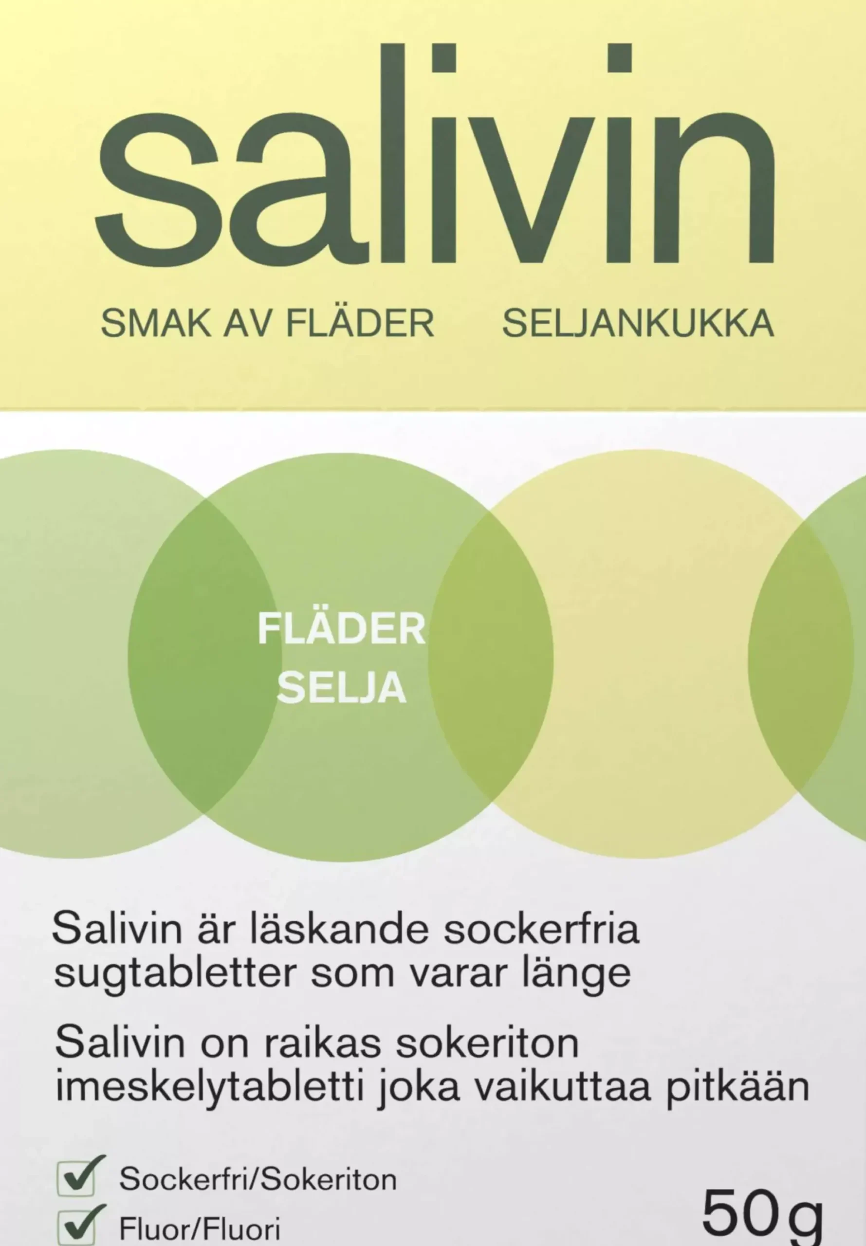 Salivin Sugtabletter Fläder 50 g