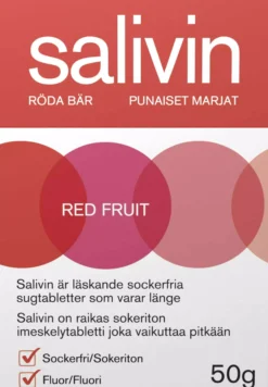 Salivin Sugtabletter Red Fruit 200 g