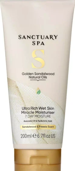 Sanctuary SpaGolden Sandalwood Natural Oils Wet Skin Miracle Moisturiser 200 ml