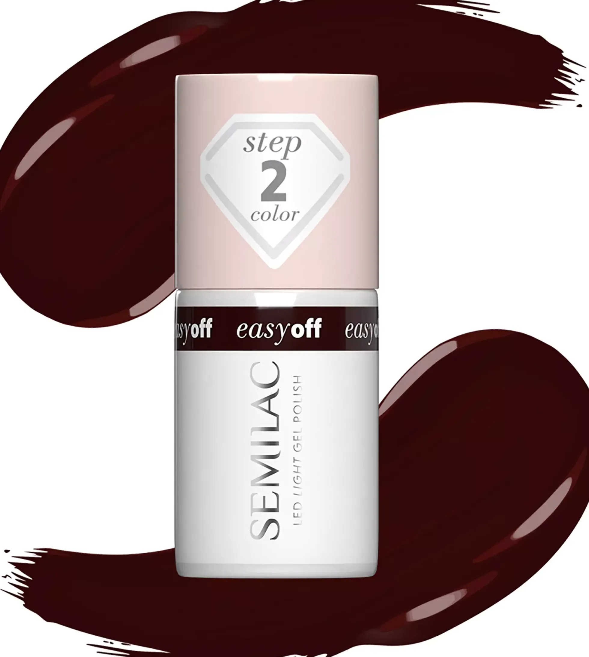 SEMILAC Easy Off LED Light Gel Polish The Red Core