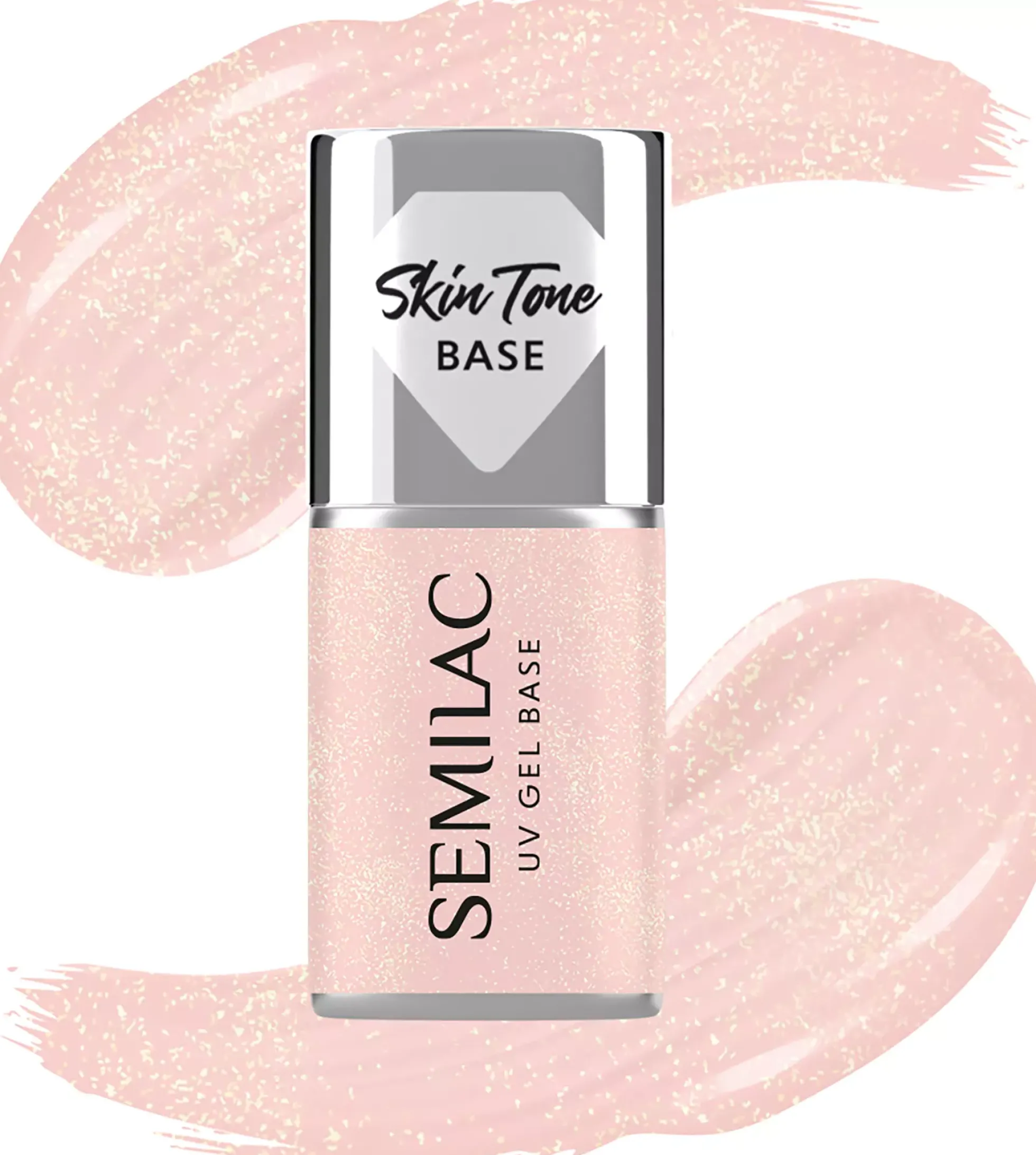 SEMILAC UV Gel Base Fiber Base Pink Milk