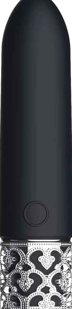 ShotsRoyal Gems Imperial Rechargeable Silicone Bullet Black