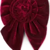 SUI AVAPeppermint Rosie Velvet Bow Bordeaux