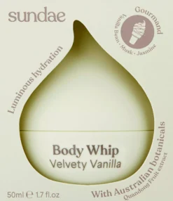 Sundae MINI Velvety Vanilla Body Whip Moisturiser 50 ml