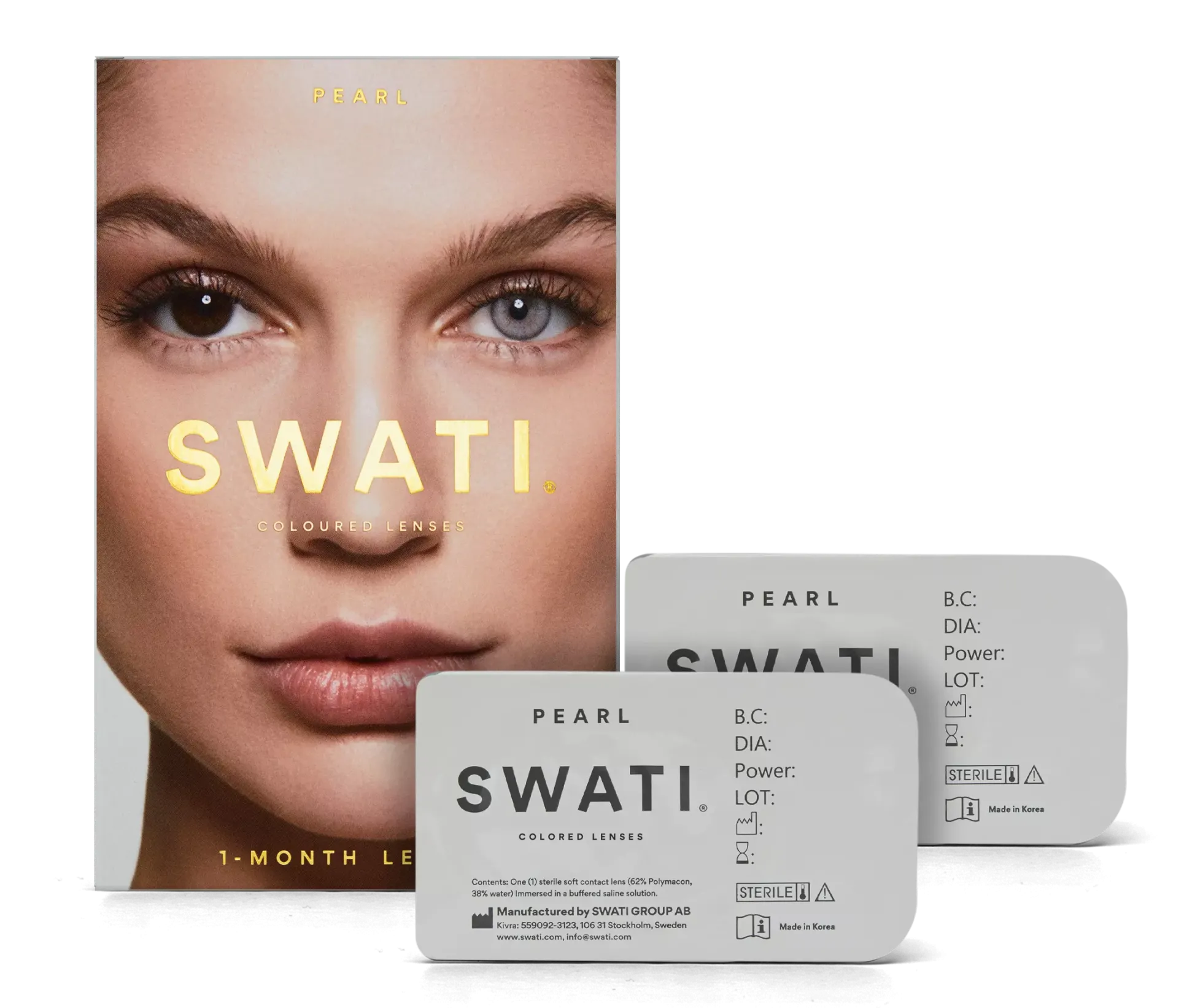 SWATI Cosmetics 1 Month Lenses Pearl