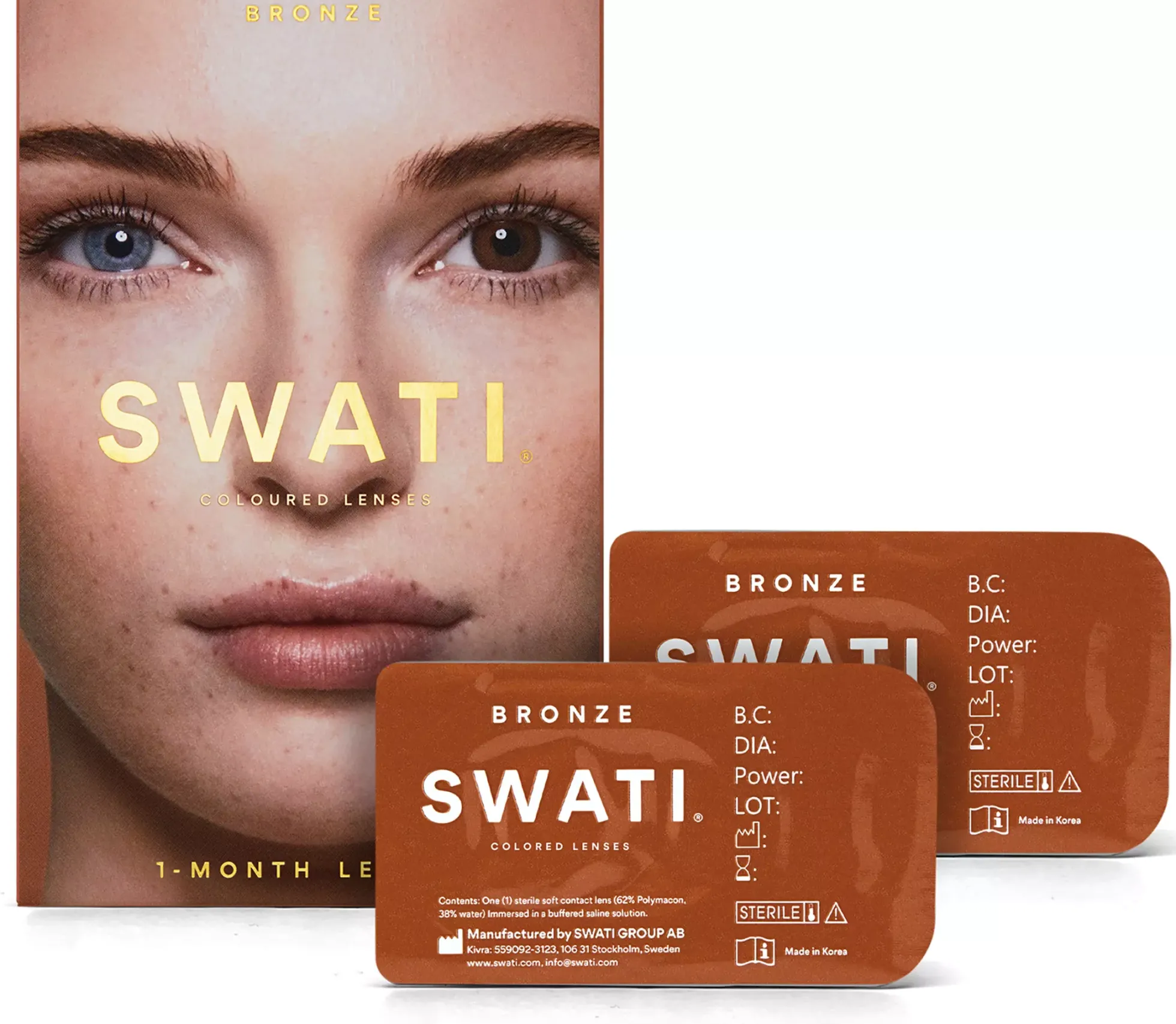 SWATI Cosmetics 1 Month Lenses Bronze