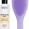 Tangle Teezer Curly Bundle Detangling Cream Spray 150 ml & Naturally Curly Detangler Purple