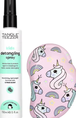 Tangle Teezer For Kids Bundle Detangling Spray 150 ml & Detangler Mini Unicorn Magic