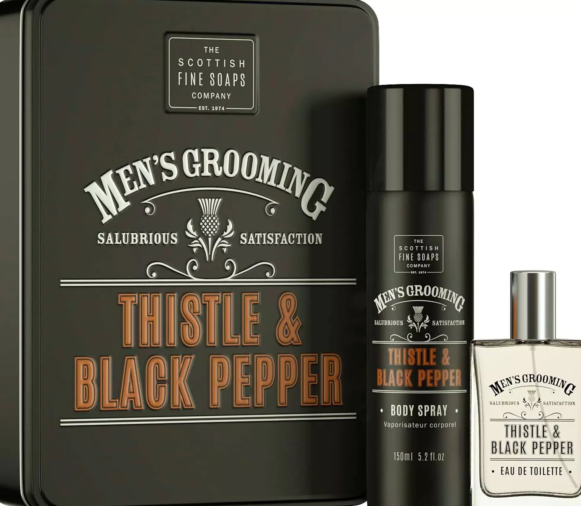 The Scottish Fine SoapsThistle & Black Pepper Fragrance Duo Gift Set
